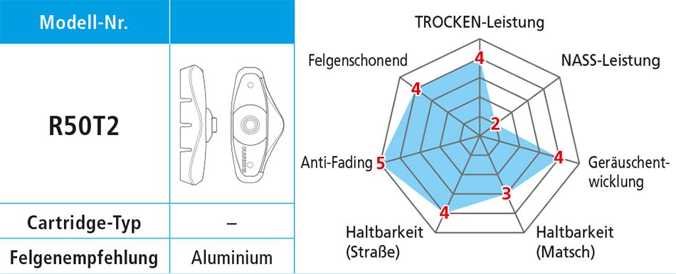 Bremsschuhe BR-6403 / Grau, Schwarz