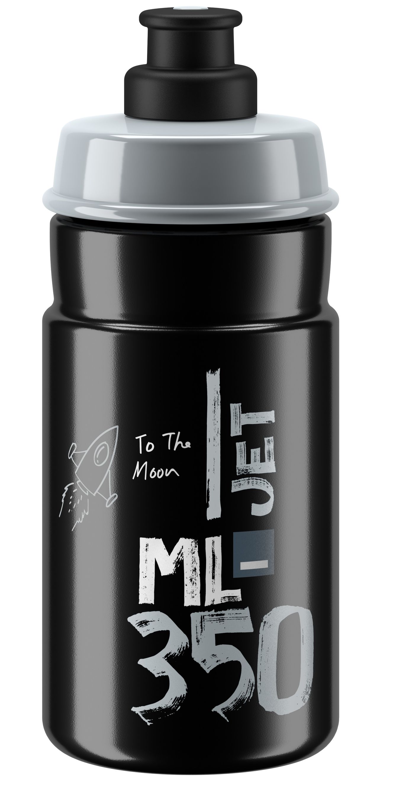 Bidon Jet für Kinder / schwarz-grau