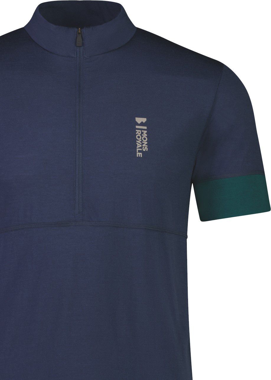 CADENCE Herren-Kurzarmtrikot / evergreen/midnight / S