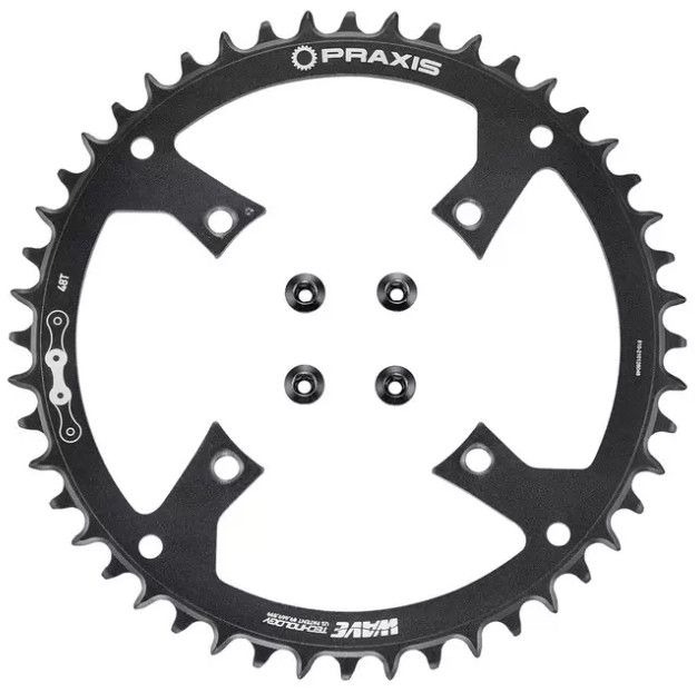 VADO Kettenblatt, 4-arm / black / 48 Z/L 104mm