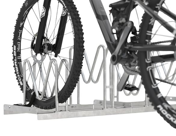 MULTIPARKER Veloständer für 4 Velos / silber / für 4 Velos