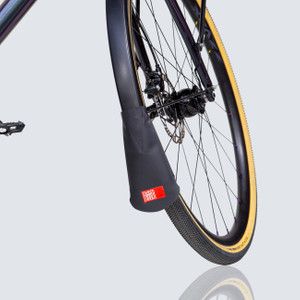 LATZ URBAN Spritzlappen / Schutzblechverlängerung für Strebenbefestigung / schwarz / URBAN 66mm