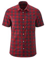 DON Herren-Kurzarm-Bikehemd / chili pepper/graphite / S