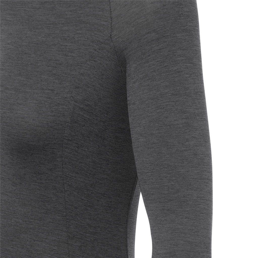 NEW ROAD Damen-Gravel-Langarmtrikot / charcoal heather / XS
