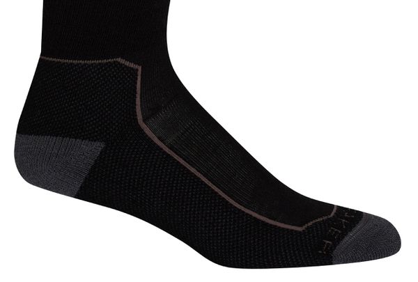HIKE+ MEDIUM Damen-Merino-Socken / black/monsoon/mink / M=38-40