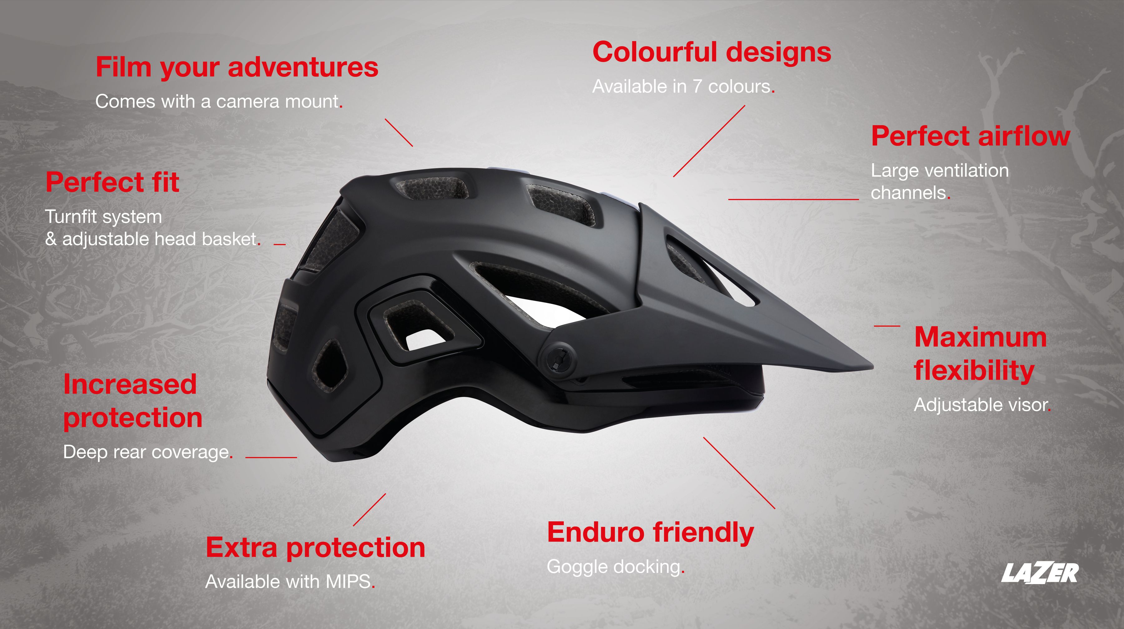 LAZER Unisex MTB Impala MIPS Helm / white / S