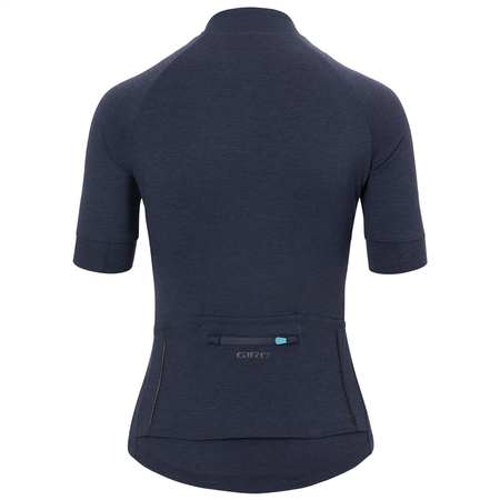NEW ROAD Damen-Gravel-Kurzarmtrikot / phantom blue heather / M