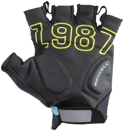 1987 TEAM Unisex-Kurzfingerhandschuhe / marineblau / 3XL