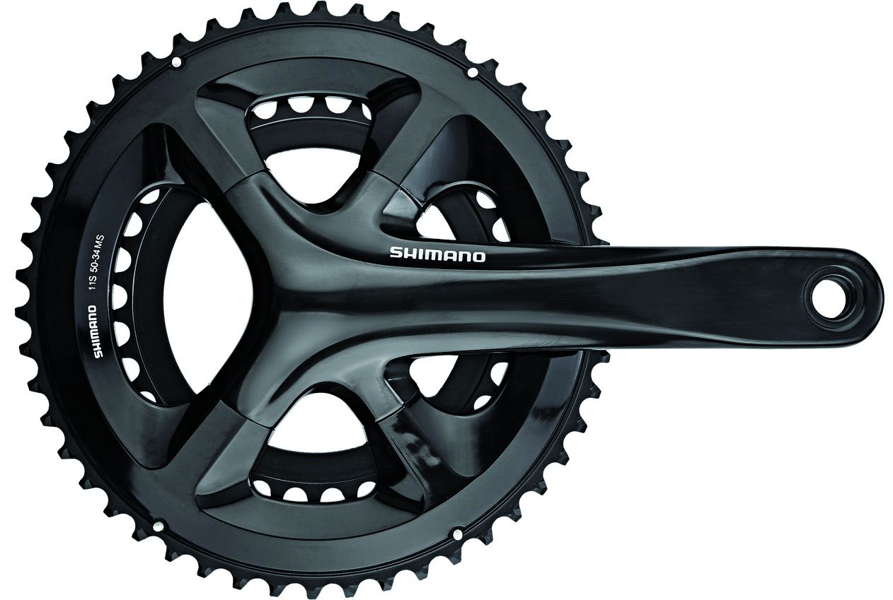 Kettenradgarnitur FC-RS510 Double / schwarz / 172.5 mm, 52x36