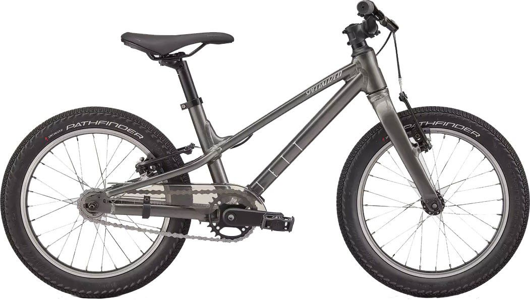 JETT 16 SINGLESPEED Kindervelo / gloss smoke flake silver / 16 ZOLL