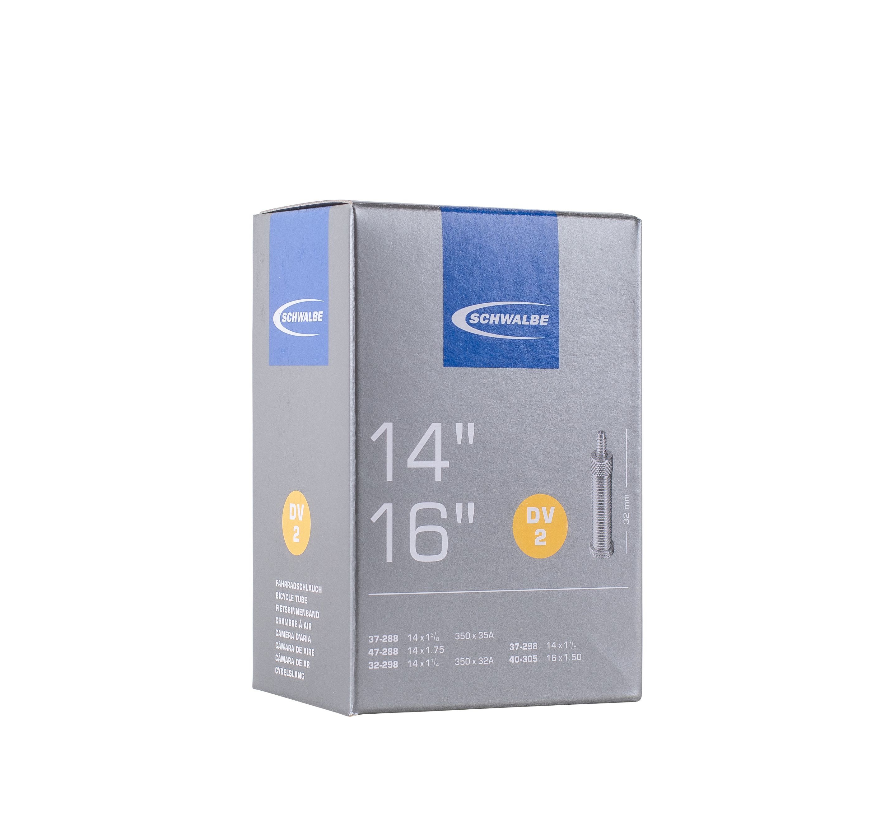 SCHWALBE STANDARD Schlauch / 14"-16", DV2, 32mm, 32/47-288/305