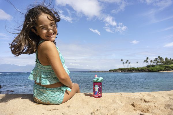 THRIVE FLIP STRAW Trinkflasche KIDS / mermaid / Kids 4dl