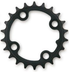 NOIR/STYLO/FIREX 4arm-Kettenblatt Stahl 9fach / schwarz / 22 Z/L 64mm