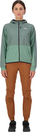 DIVERSION Damen-Merino-Windjacke / thyme/cypress / XL