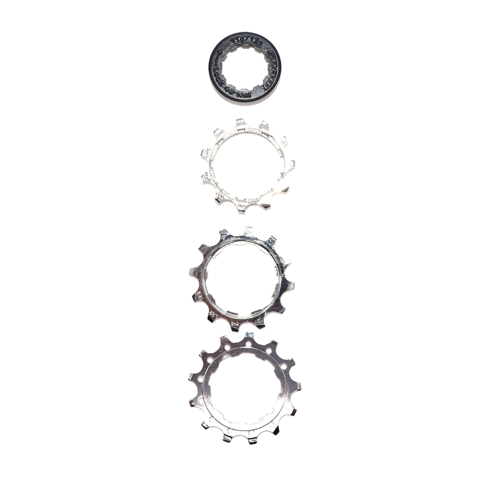 Cassette Cog Set PG-1231 11/12/13T/Lockring / silver