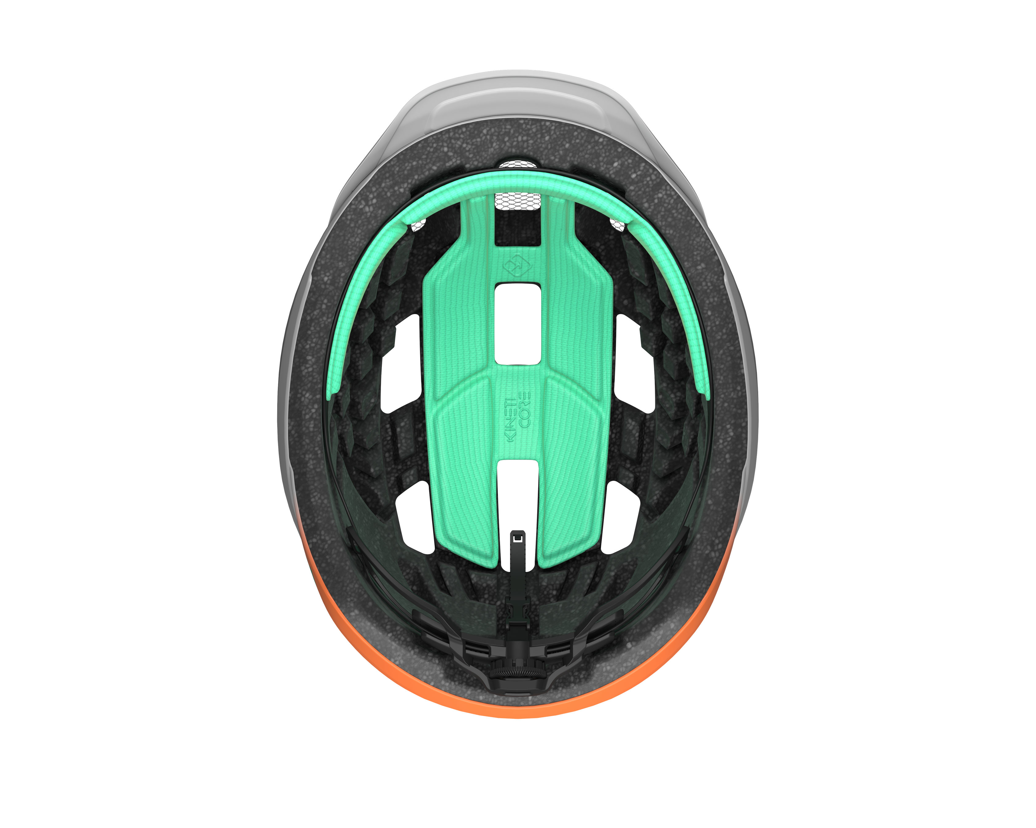 LAZER Unisex Road Cerro KinetiCore Helm / white flash orange / M