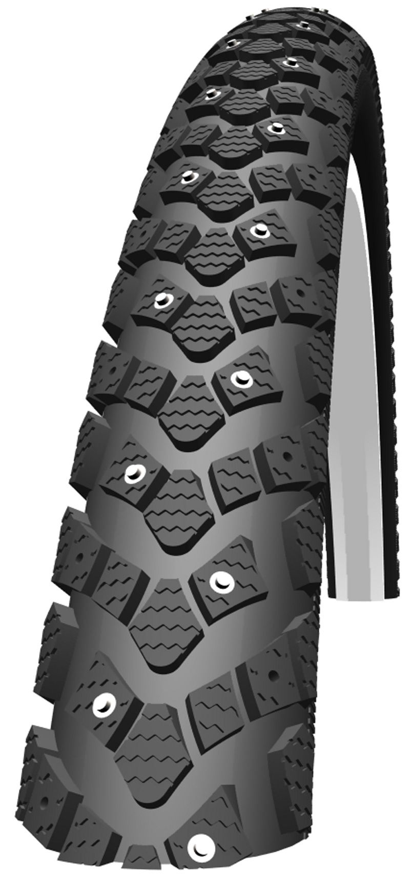 WINTER Spike Reifen / Black+Reflect / 26" x1.75, 47-559