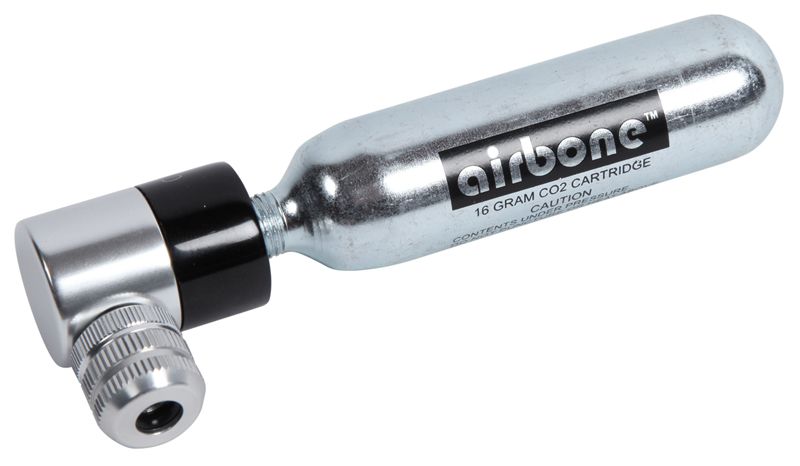 DUAL Minipumpe mit CO2-Adapter und CO2-Patrone / schwarz