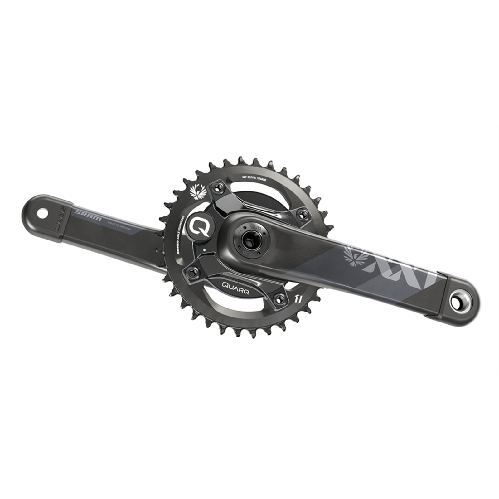 Power Meter Crankset XX1 Eagle Boost DUB / natural carbon / 170mm