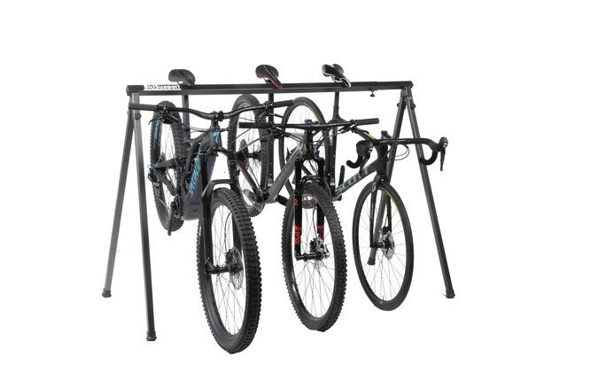 RACE STAND für 5 -10 Velos / silber