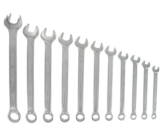 Ring-Gabelschlüssel / silber / 17 mm