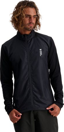 REDWOOD WIND Herren-Merino-Langarmtrikot mit Windschutz / black / XXL