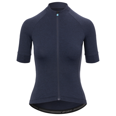 NEW ROAD Damen-Gravel-Kurzarmtrikot / phantom blue heather / M
