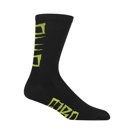 Seasonal Merino Sock / black/lime breakdown / S