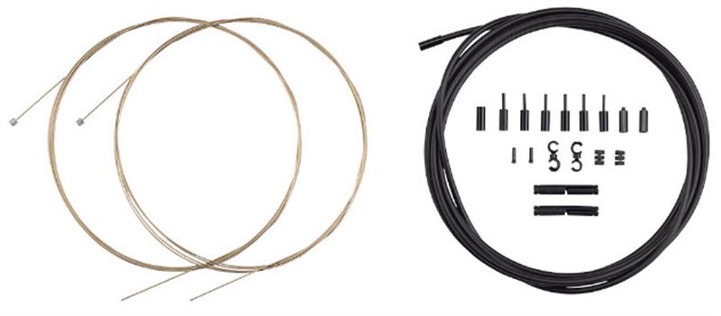 PRO SHIFT Schaltkabelset für Shimano/SRAM / schwarz