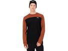 YOTEI Herren-Merino-Langarmshirt / sienna/black / S