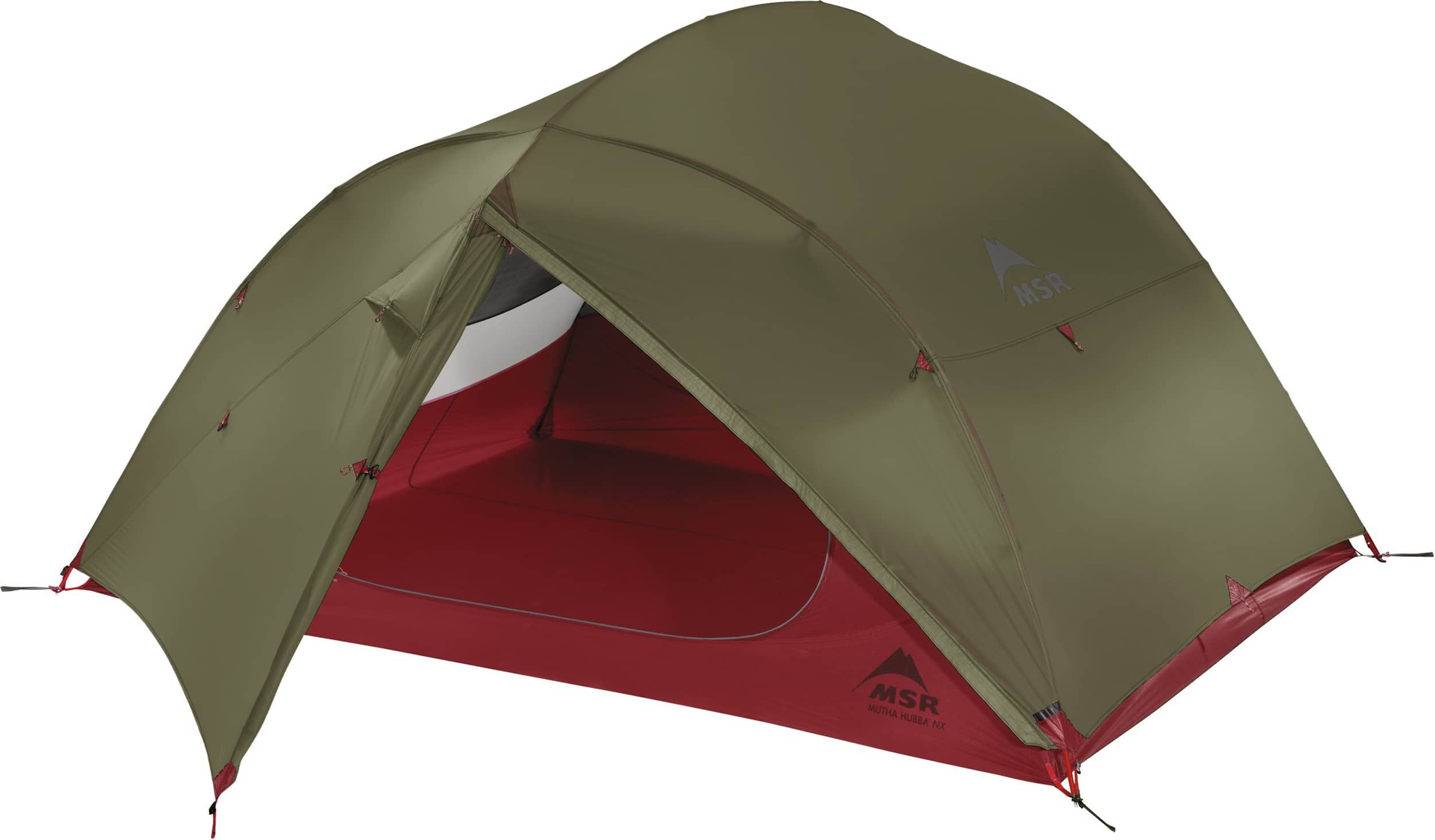 MUTHA HUBBA NX 3-Personen Zelt / olivgrün-rot