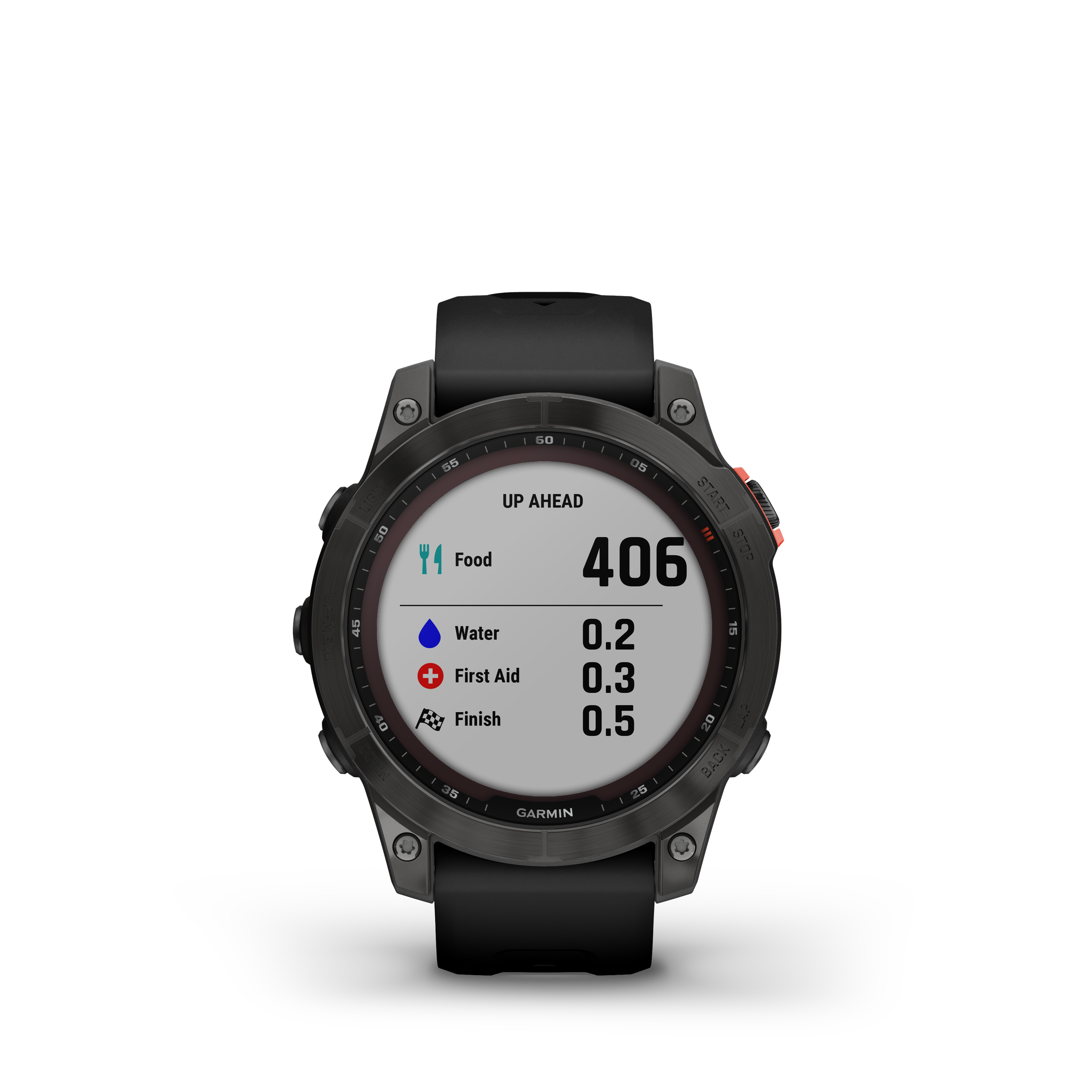 FENIX 7 SOLAR Multisportuhr 47mm / schiefergrau mit schwarzem armband