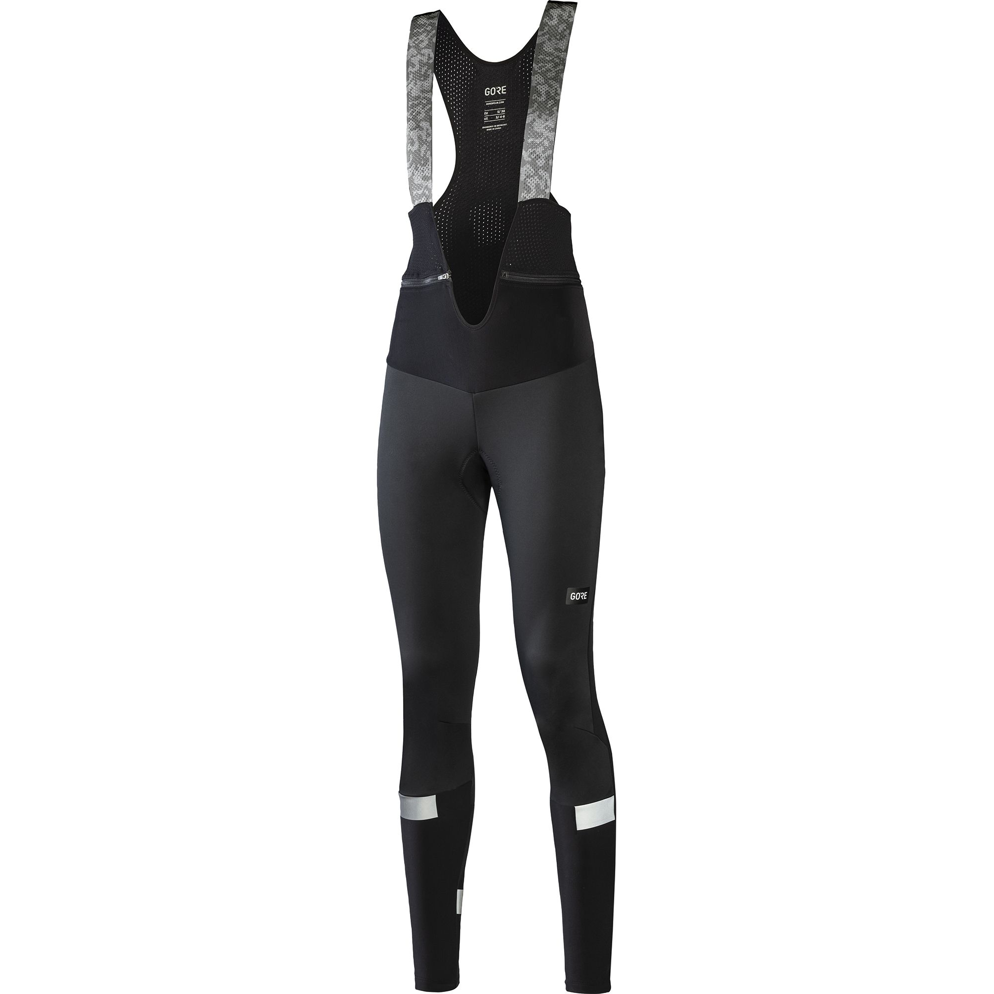 ABILITY GTI Damen-Softshell-Trägerhose mit Polster / black / 36