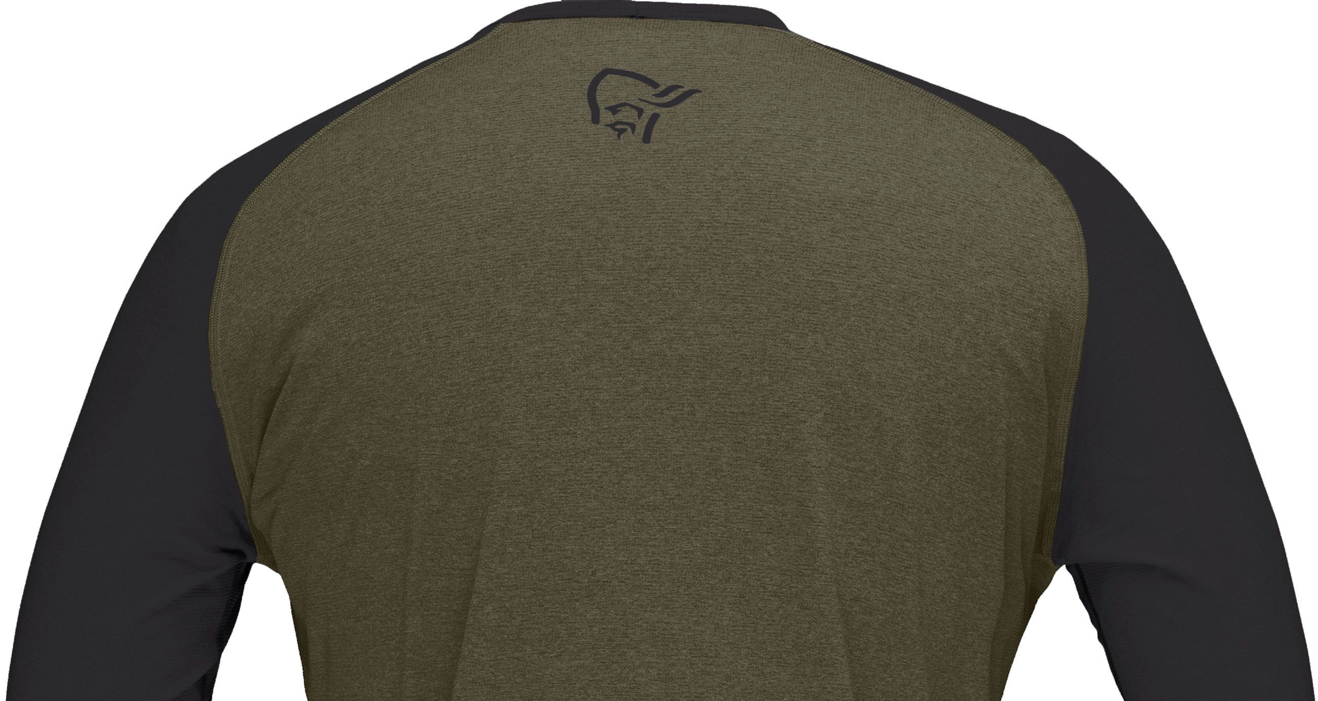 FJØRÅ  EQUALISER Herren-Langarmshirt / olive night / M