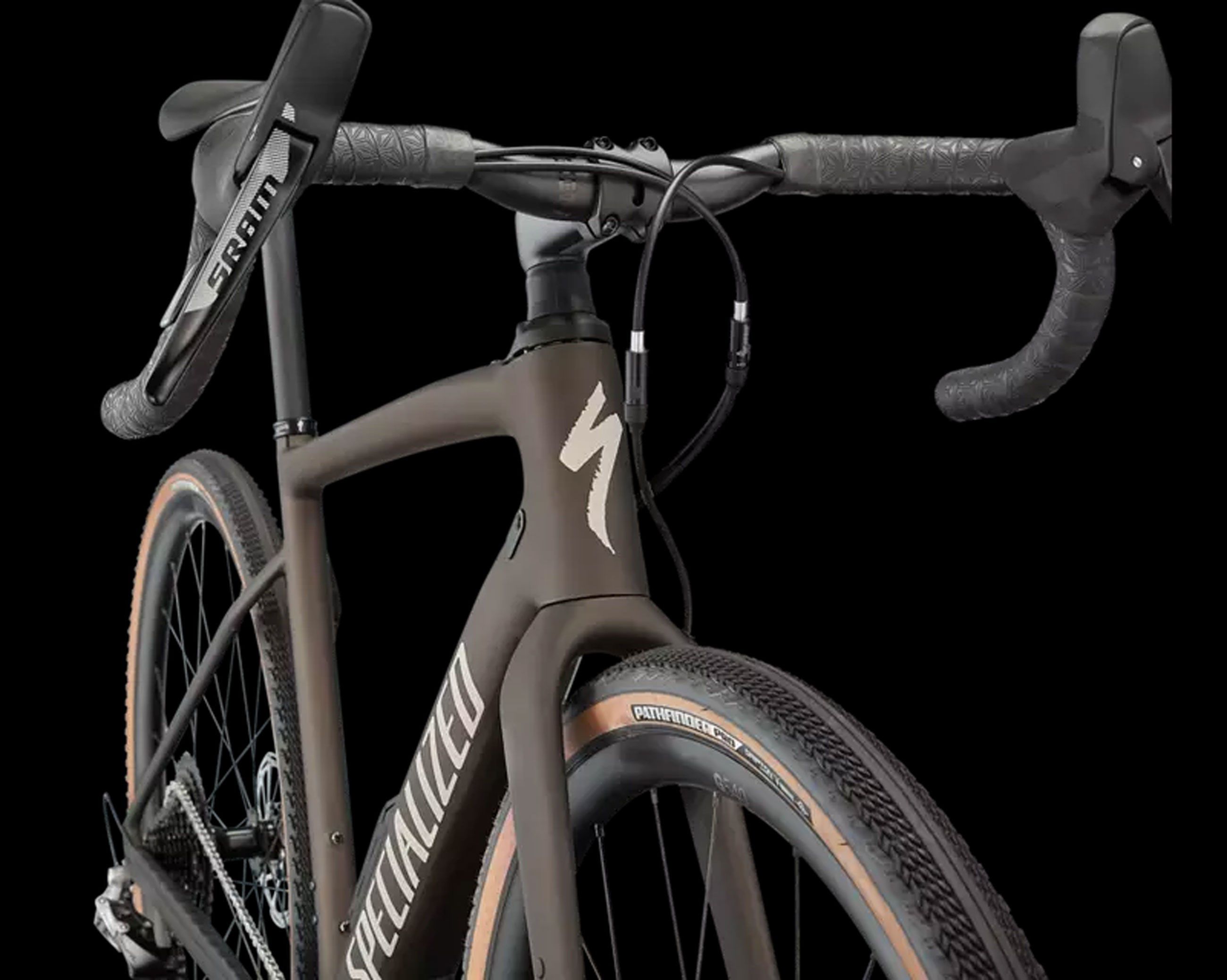 DIVERGE COMP CARBON Gravelbike / satin gunmetal white chrome clean / 54 CM