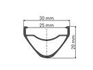 XM 421 MTB / Allmountain Felge (27.5", 29"), 32L, 25mm / schwarz / 29" 32L