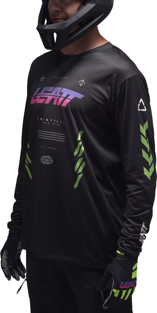 MTB Gravity 4.0 Long Sleeve Jersey / race black / XL