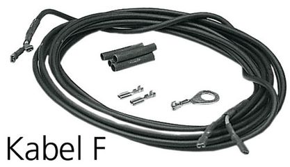 KABEL für Dynamobeleuchtungen, Lichtkabel F / schwarz