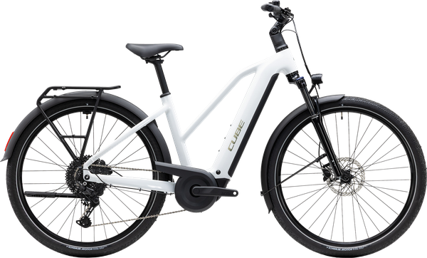 TOURING HYBRID ONE 600 Trapez E-City/Alltag / white / 46 CM