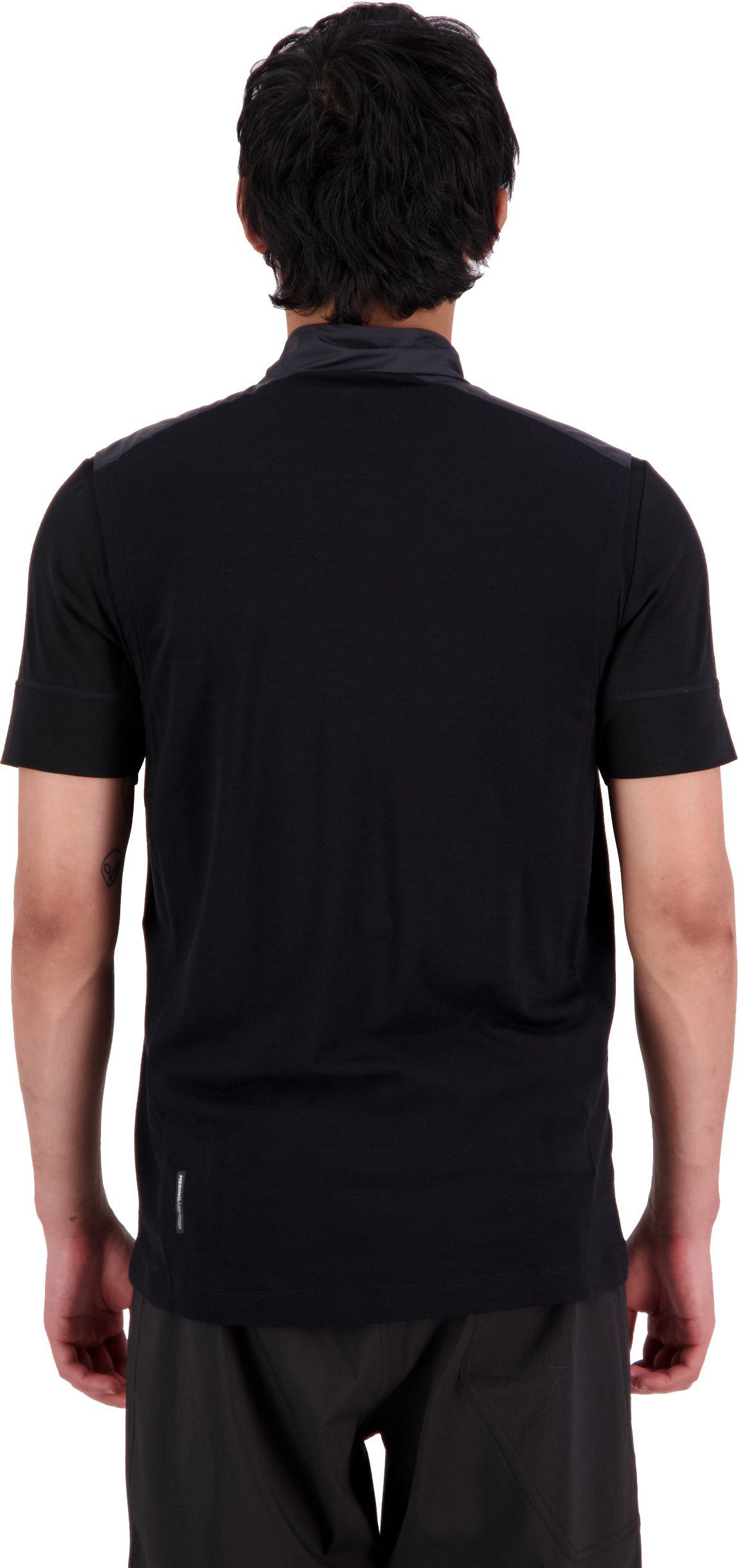 REDWOOD WIND Herren-Merino-Windweste / black / XL