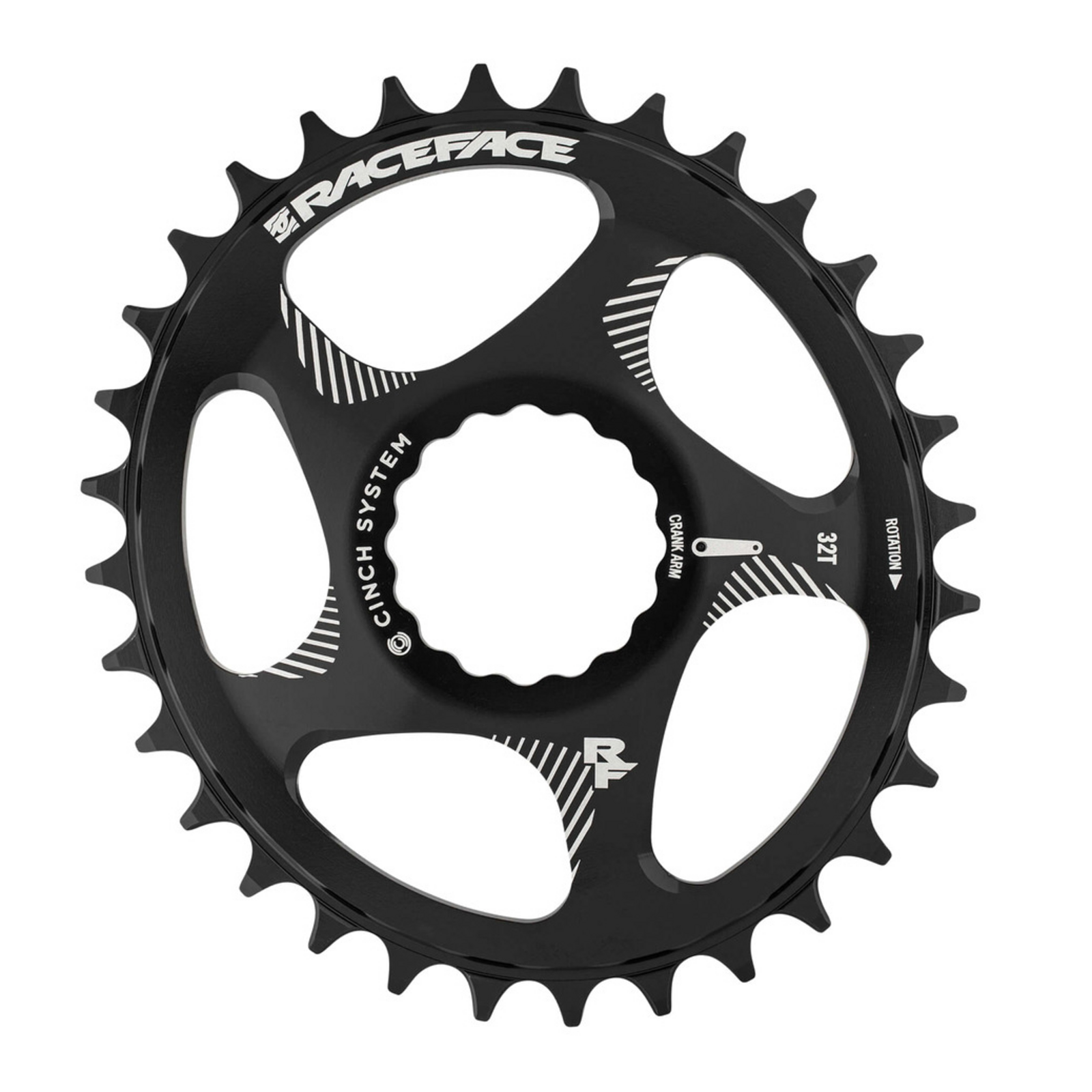 RF DM Oval Chainring Sram1x10-12/SHI 11SPD52/56CL / black matt / 28T