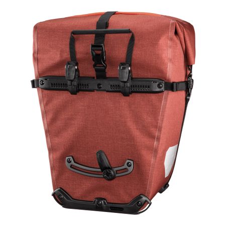 BACK-ROLLER PRO PLUS Taschen (Duo), schwarz/grau / salsa - dark chili / 2 x 35 L