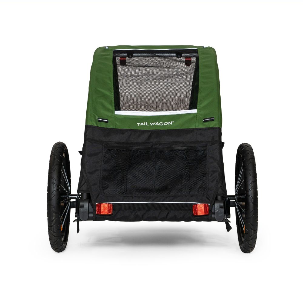 TAIL WAGON Hundeanhänger / grün/schwarz