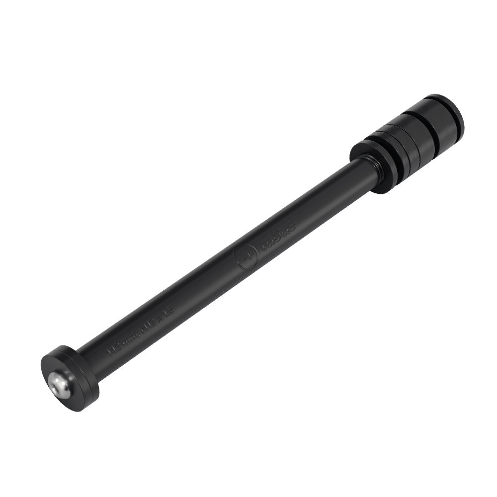 STECKACHSENADAPTER für Gepäckträgermontage / schwarz / M12 x 1.5 169mm