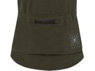 RIDE Damen-Gravel-Kurzarmshirt / black/trail green / L
