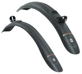 Steckschutzblechgarnitur Beavertail 26-28 schwarz / schwarz