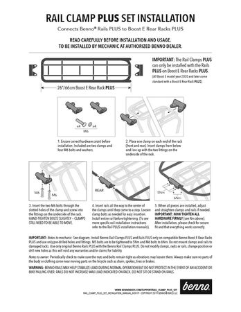 RAIL CLAMP SET PLUS / schwarz