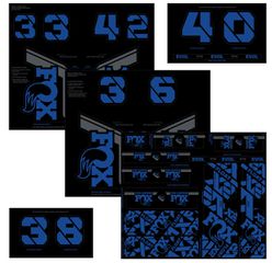 Decal 21 Custom Fork & Shock / Blue