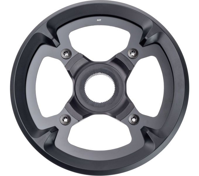 Kettenblatt STEPS SM-CRE80-11 / schwarz / 44 Zähne/mit Aufnahme, 50 mm Kettenlinie, doppelter Hosenschutz