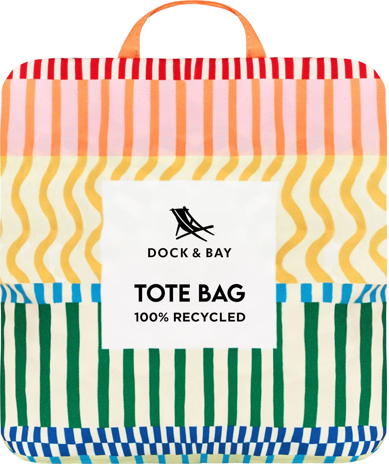 Foldable Bag Medium / stripe up your life